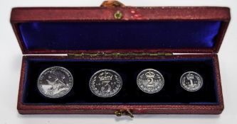 Queen Victoria Silver 4 Coin Maundy Set, Comprises 1d, 2d, 3d & 4d.