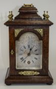 Lenzirch Oak Cased Mantel Timepiece. c.1875.