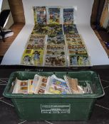 Box Containing A Quantity Of Comics & Annuals To Include Battle Action, The Beano, Laurel And Hardy,