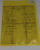 Sporting Interest Signed Letter. Australian Cricket Team for 1934 Tour of England Complete List of