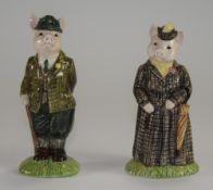 Beswick Pair of Figures ' English Country Folk Series ' 1/ The Lady Pig ECF 8, 5.75 Inches Tall.