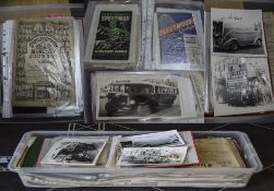 Box Containing A Mixed Quantity Of Ephemera Comprising Programmes, Photographs, Newspapers,