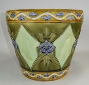 Minton Tube lined Large Secessionist Jardiniere, In The Art Nouveau Style. Reg Num 616446. c.