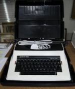 Silver Reed Electronic Typewriter with Case. As New Condition.