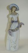 Lladro Tall Figurine "Fragrances And Colours" Model Number 6866. Sculpture Jose Luis Alvarez.