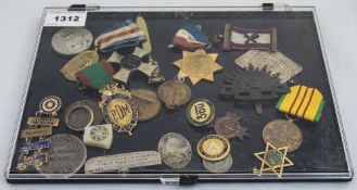 Mixed Lot Of Badges And Medals, Some Enamelled, Some Silver,