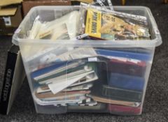 Large Box Containing A Quantity Of Ephemera, Complete Mix To Sort Comprising Photos,