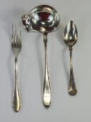 Swedish Antique Silver Ladel, with Full Swedish Silver Hallmarks for 1912. Length 6.5 inches.