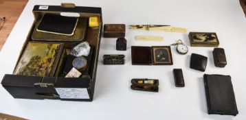 Mixed Lot Of Collectables Comprising Inkwells, Low Value Coins, Old Bibles,