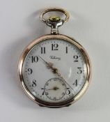 Viking - Swiss Silver and Gold Plated Antique Pocket Watch. c.1910's.