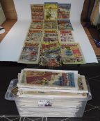 Box Containing A Quantity Of Comics To Include Indiana Jones, Whoopee, Dandy, Wizard, Jackpot,