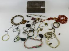 Mixed Lot Of Costume Jewellery To Include Brooches, Pins, Beads, Cufflinks, Earrings, Pendant,