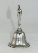 Victorian Good Quality and Heavy Cast Silver Hand Bell, Wonderful Tone. Hallmark London 1860.