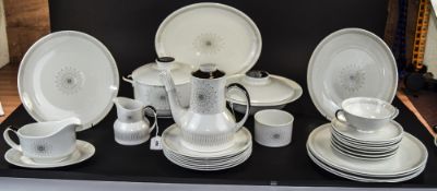 Royal Doulton Fine China ( 40 ) Piece Part Dinner and Coffee Service ' Morning Star ' Pattern. T.C.