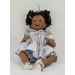 Ashton Drake Galleries Black Doll Figure. 16.5 Inches In Length. Excellent Condition.