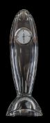 Waterford - John Rocha Tall and Elegant Cut Crystal Timepiece / Clock, with Waterford Label,