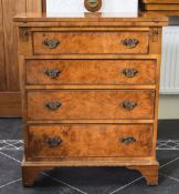 Early 20thC Walnut Chest Of 4 Drawers, H