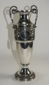 Antique European Silver Two Handled Tall