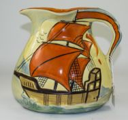 Wadeheath Large ' Galleon ' Jug. c.1930'