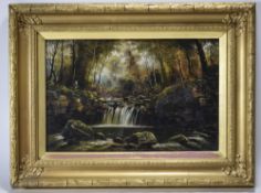 George Willis Pryce Late 19th / Early 20th Century, Listed Artist 1866 - 1949, Waterfall - With