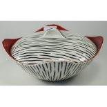 Midwinter Zambessi Pattern Design by Jessie Tate circa 1957, 1 Covered Vegetable Dish