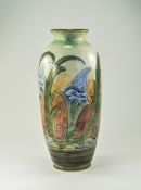 Royal Doulton Brangwyn Ware Ovoid Shaped Tall Vase. Decorated with Images of Stylised Water Plants.