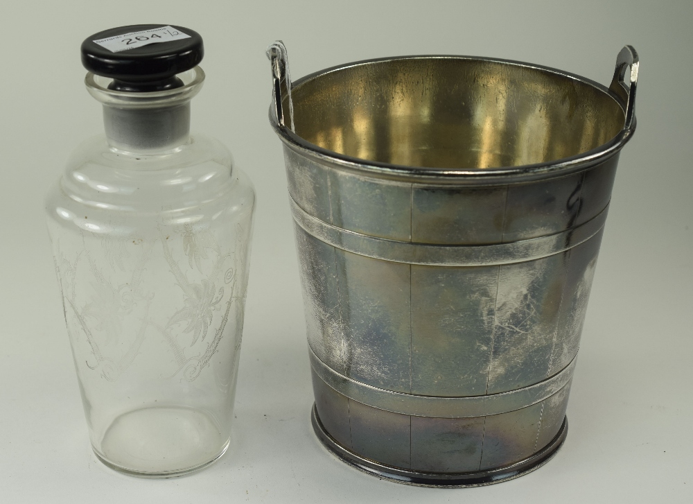 Late 19th Early 20thC Silver Plated Ice Bucket,