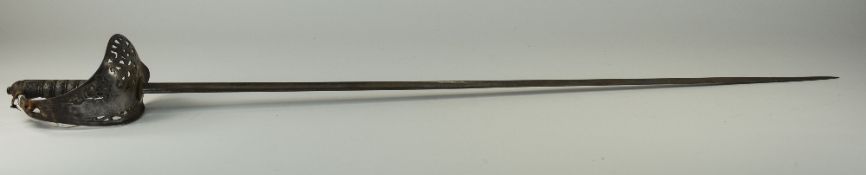 British Infantry Officers Sword Looks To Be 1895 Pattern Edward VII Cypher Etched Blade Marked