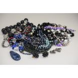 Mixed Lot Of Costume Jewellery Comprising Beads,