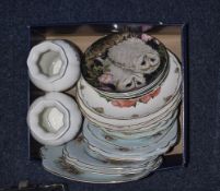 Box Of Miscellaneous Ceramics. Comprising Wedgwood ''The Baby Owl'' Plates, Royal Tara Pair of