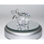 Swarovski Silver Crystal Bear Figure, From The Theme Group ' Fairy Tales ' Designer Edith Mair.