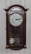 London Clock Co. Modern Decorative Quartz Wall Clock. White Enamelled Dial With Roman Numerals.