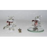 Swarovski Crystal Kris Bear Figures ( 2 ) In Total.