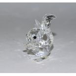 Swarovski Crystal Squirrel with Long Ears, Designer by Max Scheck In 1985 - 1995.