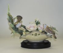 Lladro - Ltd and Numbered Edition Bird and Floral Figure, Num 900 of 1,