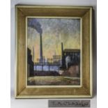 Framed Pastel 'The Age of The Steam, Preston' By J A Clarke, local artist.