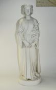 Copeland Parian figure 'Chastity' Circa 1865 after a model by J Durham,