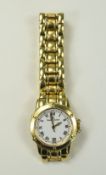 Maurice Lacroix Ladies 18ct Yellow Gold Wristwatch with Integral 18ct Gold Bracelet. S.