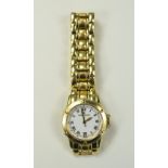 Maurice Lacroix Ladies 18ct Yellow Gold Wristwatch with Integral 18ct Gold Bracelet. S.