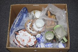Mixed Box Of Pottery And Collectables.