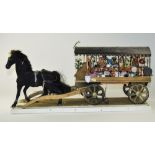 Scratch Built Travelling Tinkers Horse And Cart On Stand