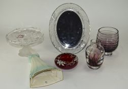 Collection Of Assorted Glass And Ceramics. Comprising Royal Winton Wall Plaque, Glass Photo Frame,