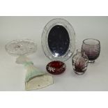 Collection Of Assorted Glass And Ceramics. Comprising Royal Winton Wall Plaque, Glass Photo Frame,