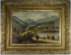 Edward Priestley British 19th Century. Title ' Flowerdale Ross shire Scotland ' Oil on Canvas,
