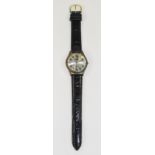 A Gents Ravel 1960's / 1970's Quartz Wristwatch with Brand New Quality Leather Strap and New