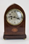 A Mahogany Cased Napoleon Hat Shaped Mantel Clock. c.1930's.