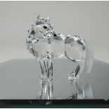 Swarovski Silver Crystal Wolf Figure, From The Theme Group ' Fairy Tales ' Designer Edith Mair.