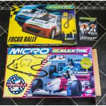 Scalextric Sport Advanced Track System, together with Micro Suer Formula track system. Both in