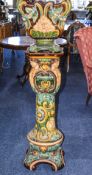 Doulton Lambeth, Large Impressive Majolica Jardinere and Stand, circa 1890,