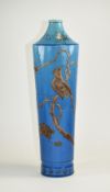 An Early 20th Century High Lustre Bottle Shaped and Tapered Stoneware Vase,